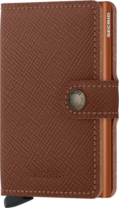 Secrid Miniwallet Portemonnee Saffiano caramel Dames portemonnee