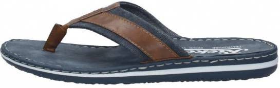 Rieker Teenslippers met een logo opschrift op de binnenzool