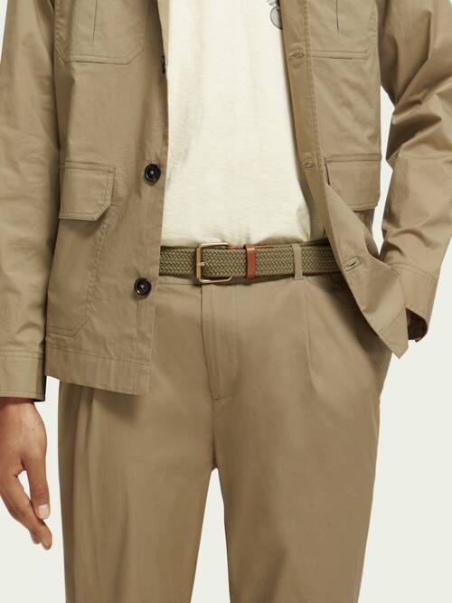 Scotch & Soda Braided canvas cord belt