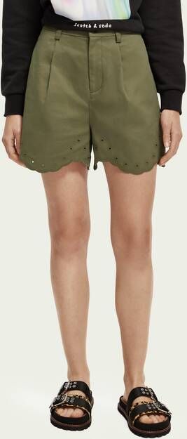 Scotch & Soda High rise short met borduursel