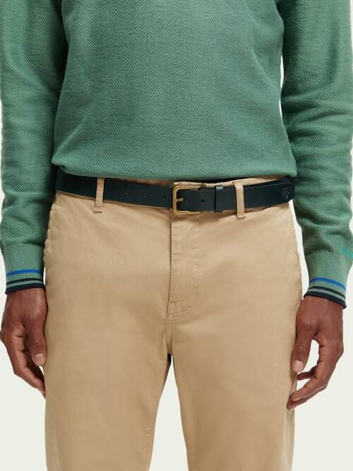 Scotch & Soda Klassieke riem van gerecycled leer