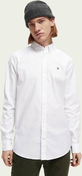 Scotch & Soda Regular fit oxford overhemd van biologisch katoen