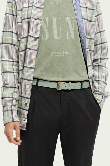 Scotch & Soda Riem van gerecycled leer