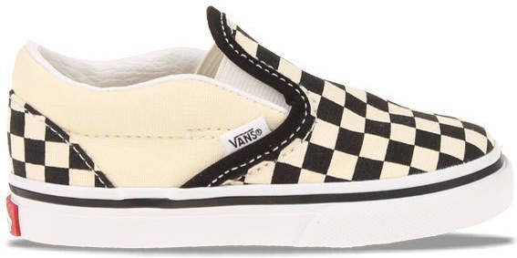 Vans Slip On Checkerboard Baby Schoenen Black Textil