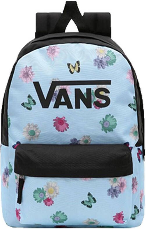 Vans Girls Realm Backpack Blauw/Bloemenprint Kinderen