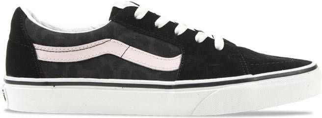 Vans Sk8 low Dames Schoenen Pink Leer, Textil