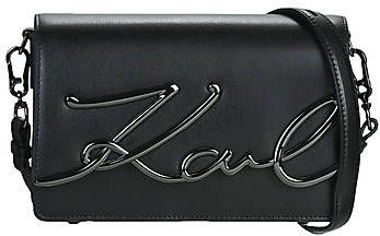 Karl Lagerfeld Schoudertas handtekening , Zwart, Dames