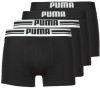 Puma Boxershorts Placed Logo Boxer 4P Zwart online kopen