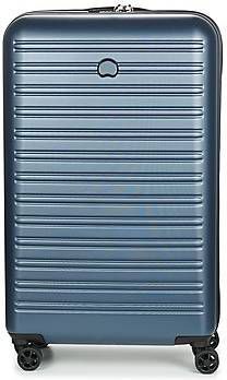 Delsey Segur 2.0 4 Wheel Trolley 78 blue Harde Koffer