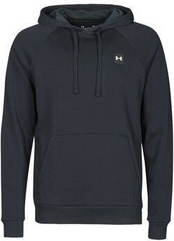 Under Armour Rival Fleece Over The Head Hoody Heren Hoodies Black 80% Katoen, 20% Polyester