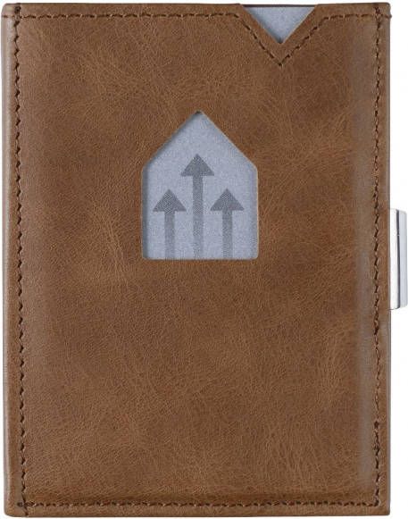 Exentri Leather Wallet RFID hazelnut Dames portemonnee