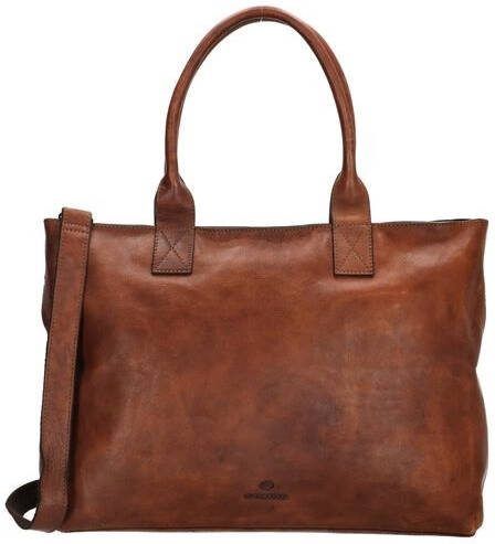 Micmacbags leren luiertas Golden Gate bruin