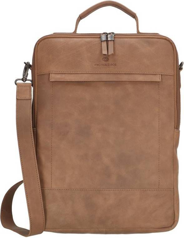 Micmacbags Malmo laptoptas en rugzak 15, 6 inch Bruin