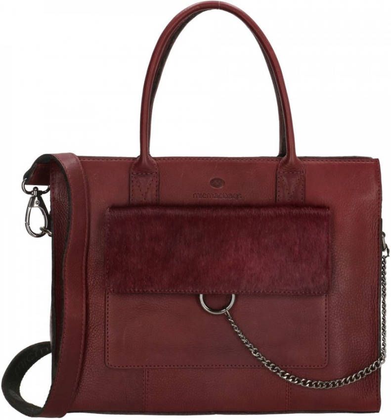 Micmacbags Mendoza Handtas bordeaux rood Damestas