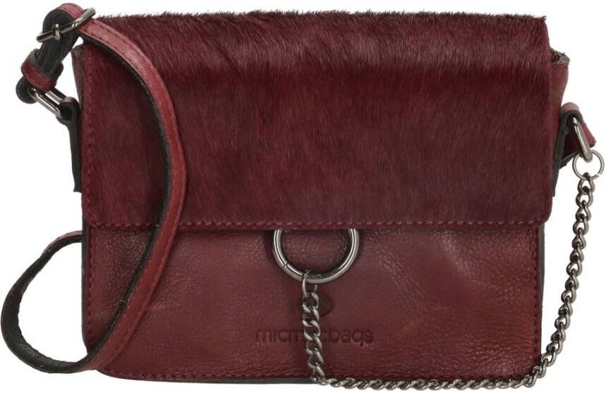Micmacbags Mendoza Schoudertas bordeaux rood Damestas