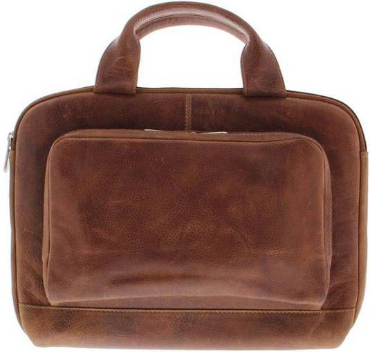 Plevier Akasaka Laptophoes 14 inch laptop of 13 inch MacBook Cognac
