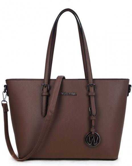 Wimona Kyara Schoudertas taupe Damestas