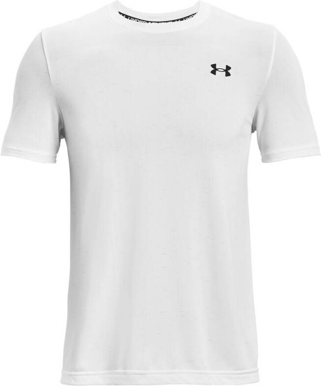 Under Armour Herenshirt Seamless met korte mouwen Wit/Zwart