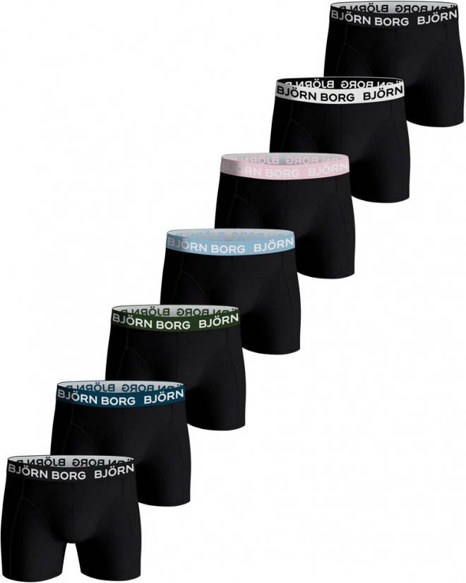 Bjorn Borg Bjö, rn Borg Essential boxershorts met logoband in 7 pack