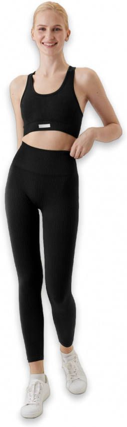 Bjorn Borg Leggings Sthlm Seamless Rib Tights Zwart