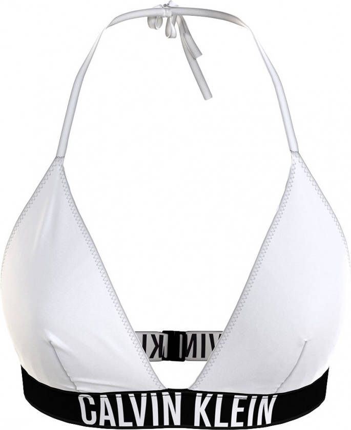 Calvin Klein Swimwear Triangel bikinitop Classic met belettering