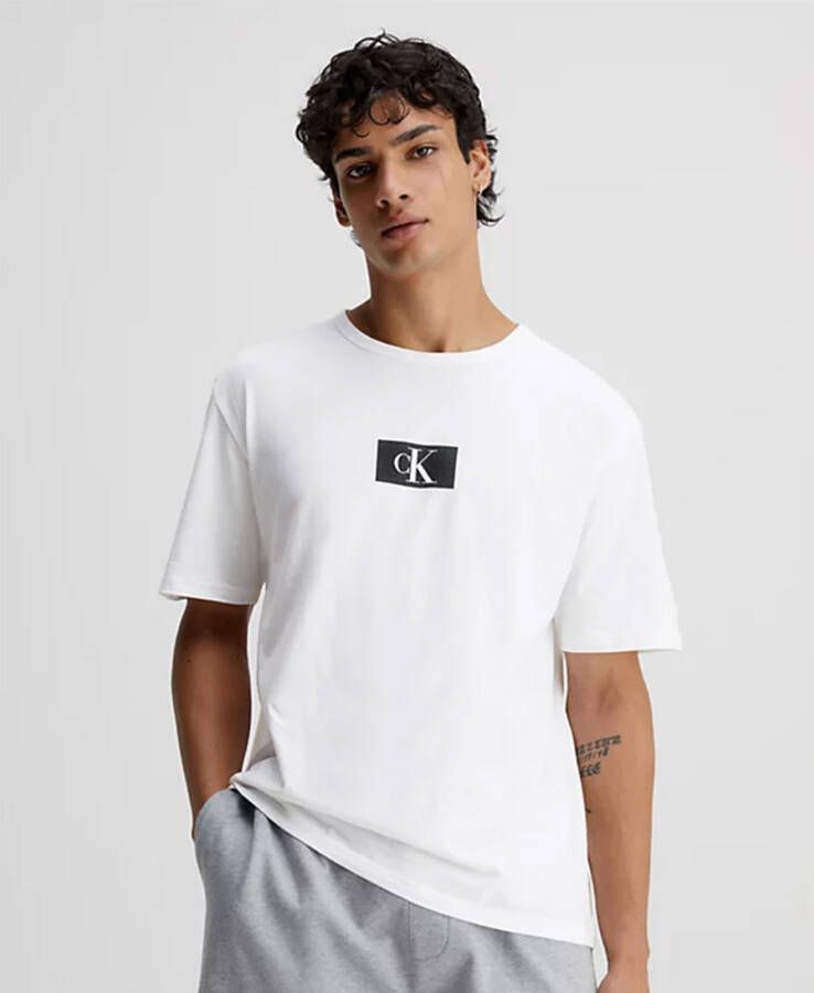 Calvin Klein T shirts Short Sleeve Crew Neck Wit