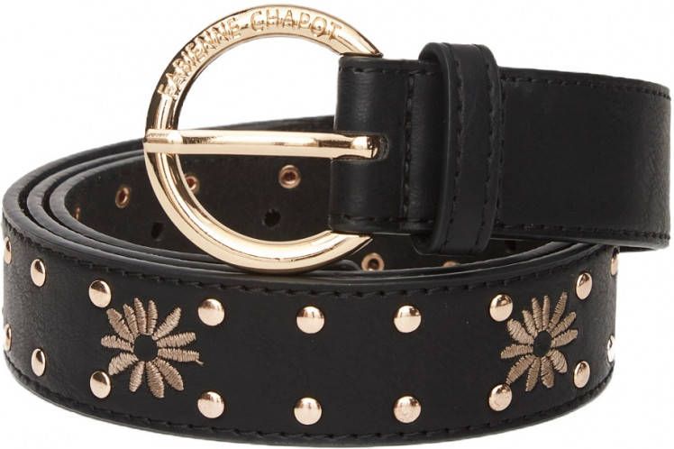 Fabienne Chapot Riemen Flower Studded belt Zwart
