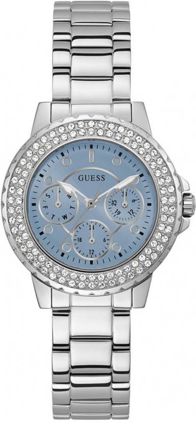 Guess Horloges Watch Crown Jewel GW0410L1 Zilverkleurig