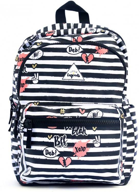Little Legends BFF Backpack L zwart/wit/roze Kindertas