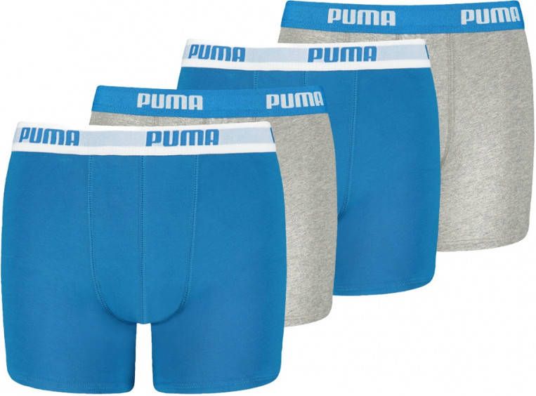 Puma Boxershorts Kids Basic Boxer 4P Blauw