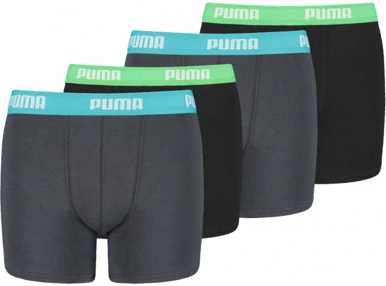 Puma Boxershorts Kids Basic Boxer 4P Groen