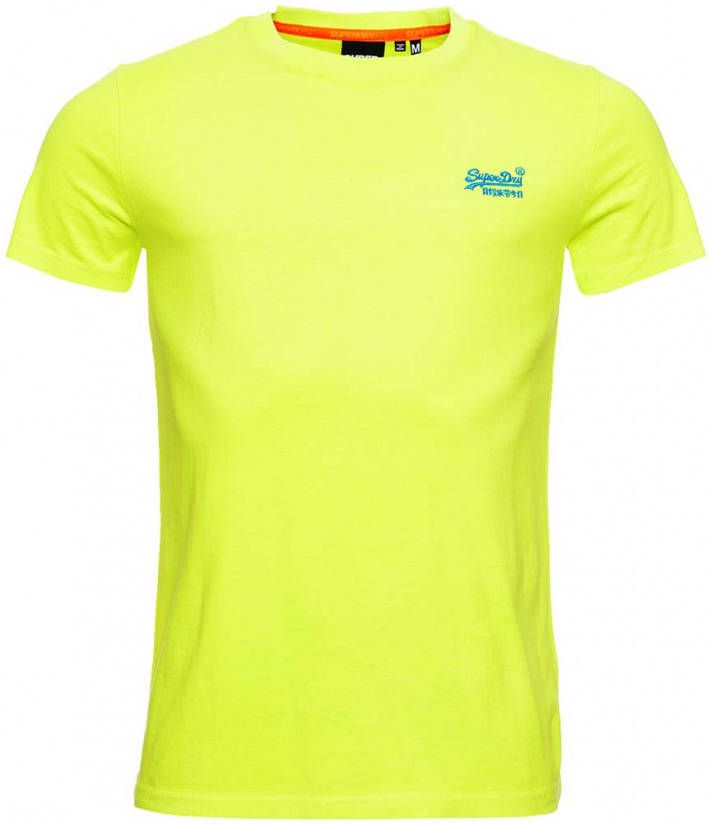 Superdry T shirts Orange Label Neon Lite Tee Geel