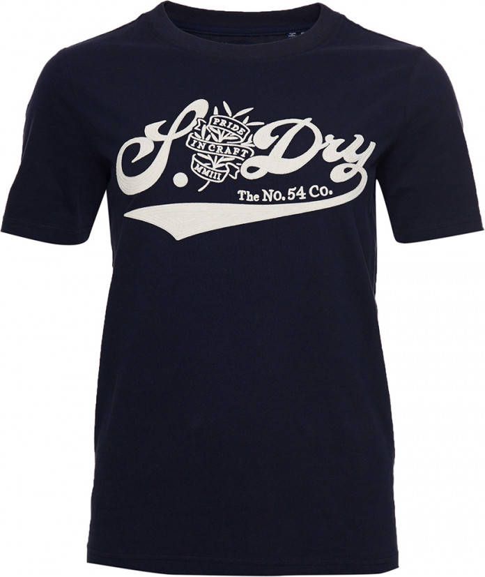 Superdry T shirts Pride In Craft Tee Blauw
