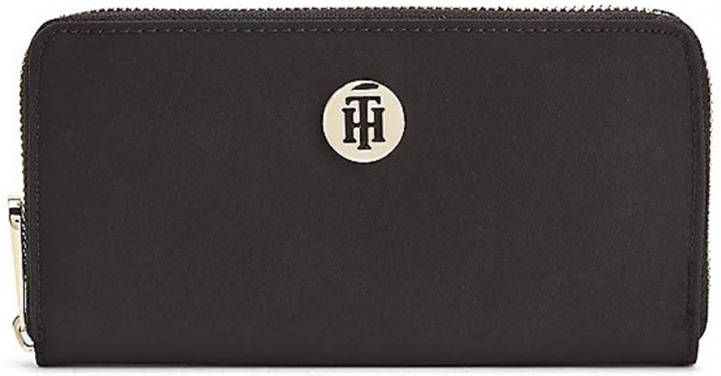 Tommy Hilfiger Portemonnee POPPY ST LARGE ZA WALLET met goudkleurige details