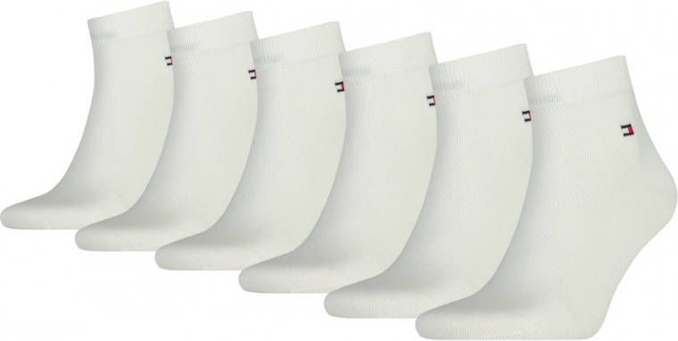 Tommy Hilfiger Sokken Men Quarter 6P Wit