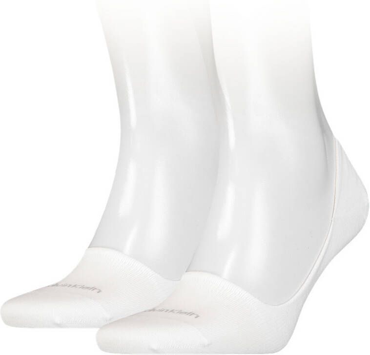 Calvin Klein Sokken Men Footie Mid Cut 2P Wit