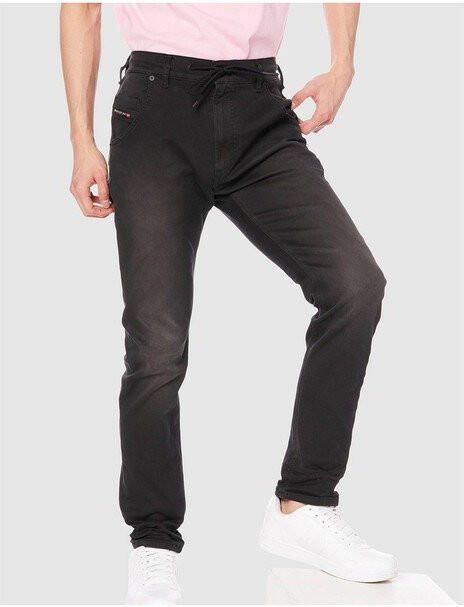 Diesel Krooley E Ne tapered joggjeans met stretch