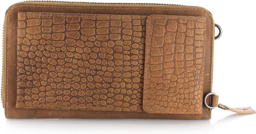 DSTRCT Flora Fountain Wallet camel Dames portemonnee