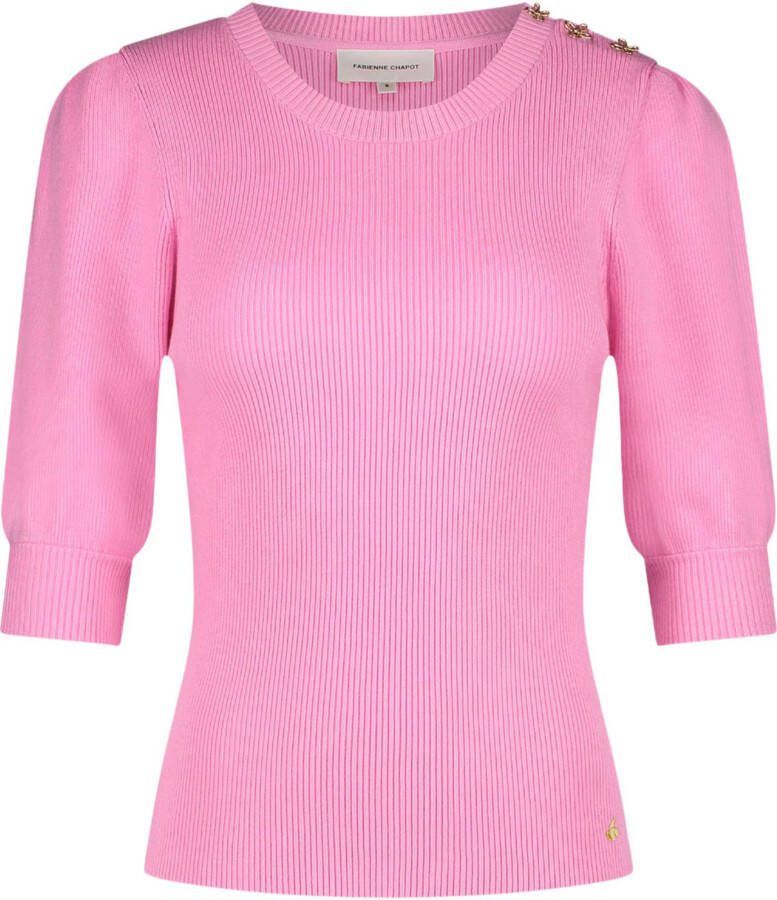 Fabienne Chapot Lillian short sleeve pullover candy pink
