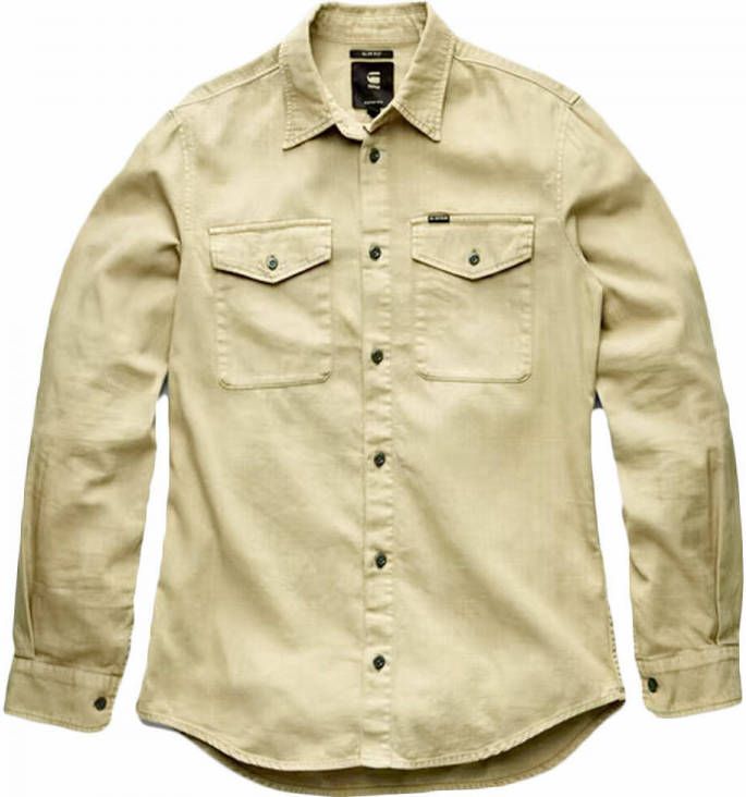 G-Star G Star RAW Marine slim fit overhemd met borstzakken en ruitdessin