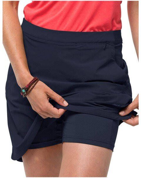 Jack Wolfskin Hilltop Toptrail Broekrok Skort Dames Donkerblauw