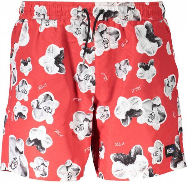 Karl Lagerfeld bañador print , Rood, Heren