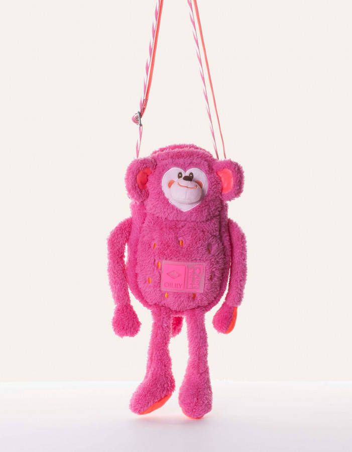 Oilily Monkey Shoulder Bag fuchsia Kindertas