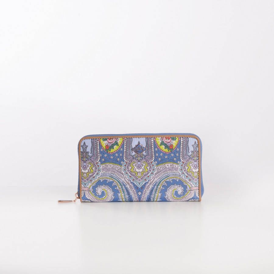 Oilily City Rose Paisley L Zip Wallet riviera Dames portemonnee