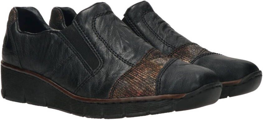 Rieker Instapper Dames Zwart