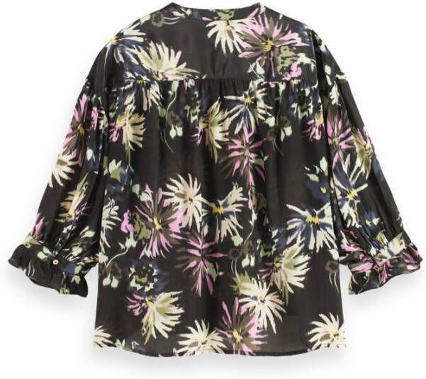 Scotch & Soda 171876 5638 scotch and soda elbow sleeve easy popover aster black