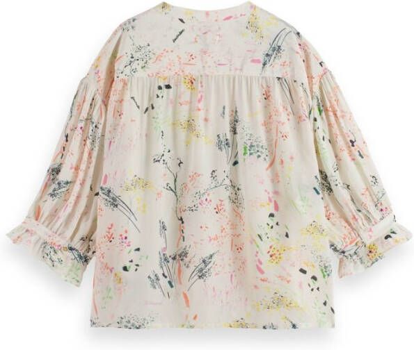 Scotch & Soda 171876 5649 scotch and soda elbow sleeve easy popover wilder white