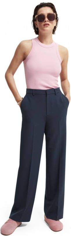 Scotch & Soda High waist loose fit pantalon met steekzakken