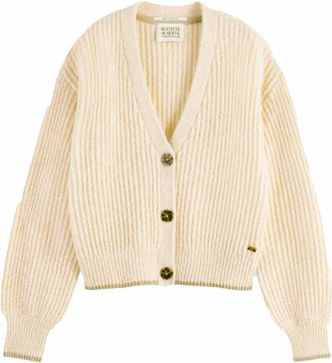 Scotch & Soda 168911 fuzzy cardigan h voluminous sleeves.