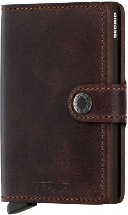 Secrid Miniwallet Portemonnee Vintage chocolate Dames portemonnee